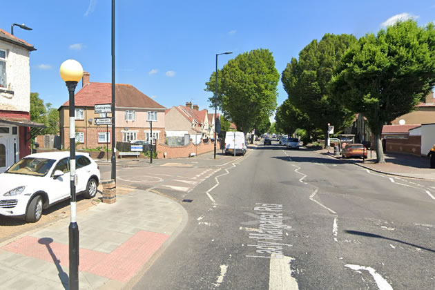 Junction of Lady Margaret Road and Shackleton Road