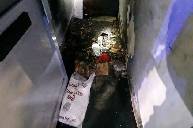 The e-bike was blocking a communal hallway.