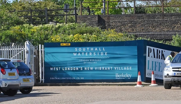 Banner outside South Waterside