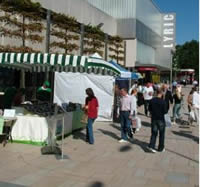 Market in Hammersmith's Lyric Square