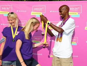 Mo Farah at Barnes Bridge Rowing