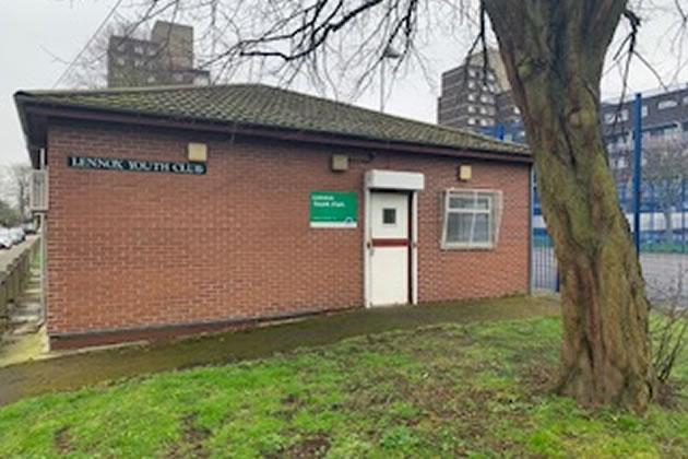 The building on the Lennox Estate that they want to become a boxing gym 