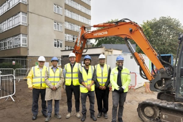 Group photo of project team at the Platt Estates. Picture: Mickey Lee