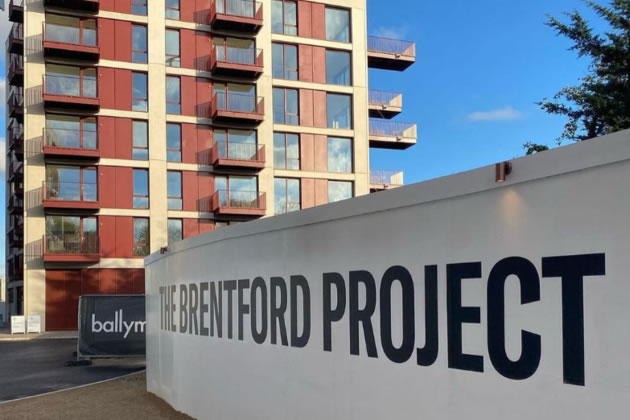 96 social rent flats are being constructed as part of the next phase of The Brentford Project 