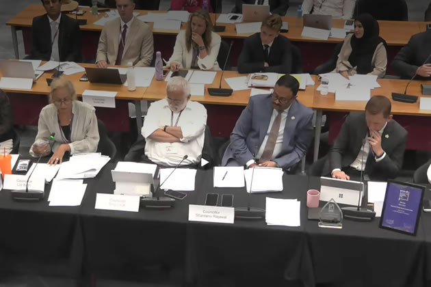 Hounslow Councillors in the third hour of a recent council meeting 