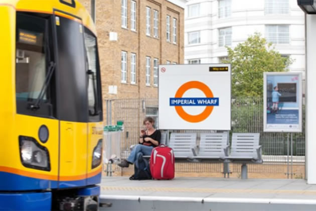 Imperial Wharf station on London Overground 