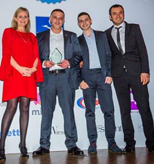 The Naama Deli team with their award