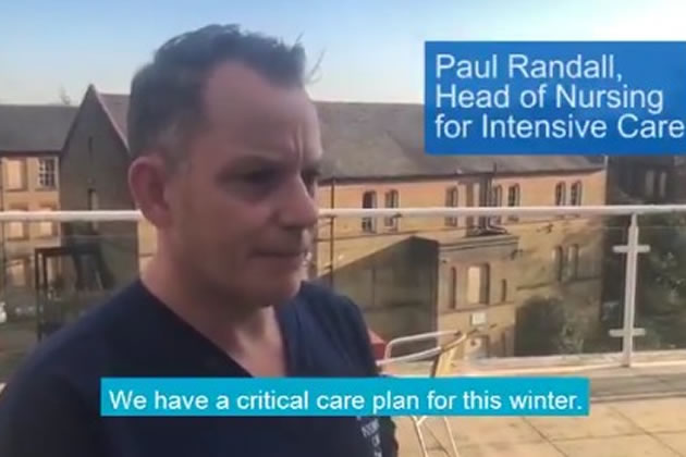 Paul Randall, Head of Nursing for Intensive Care