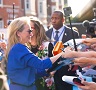 Mamma Mia stars at premiere in Hammersmith