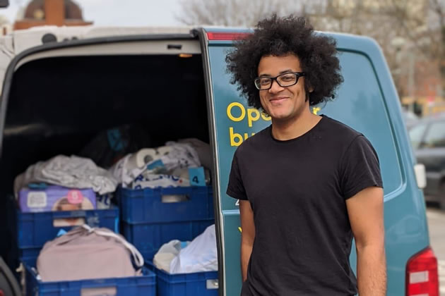 Volunteer Sammy delivers emergency food across Wandsworth borough 