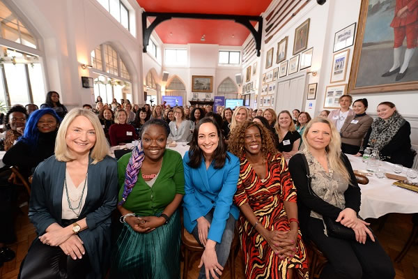 Kemi Akinola (second from left) with the speakers and attendees