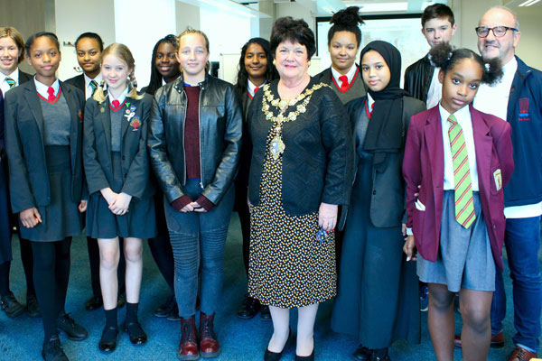 The Mayor and Nick Vadis at the launch