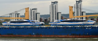 Two New High Speed Catamarans Arrive in London 