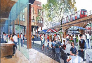 Artist's impression of Shepherd's Bush Market