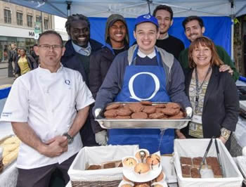 Queensmill Students with products