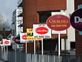 Estate agents' signs