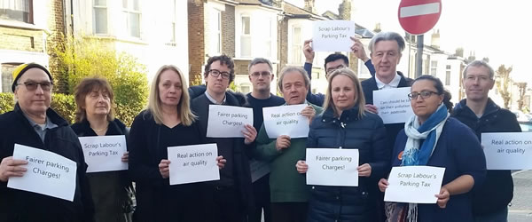 Lib Dem Councillors protest