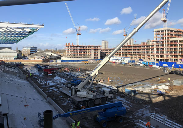 Work going on at Plough Lane 