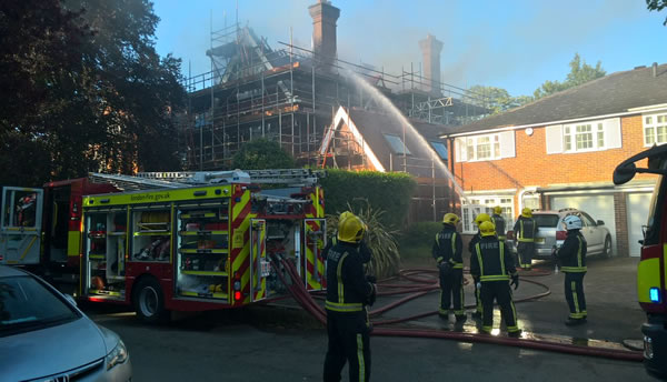 Wimbledon loft fire